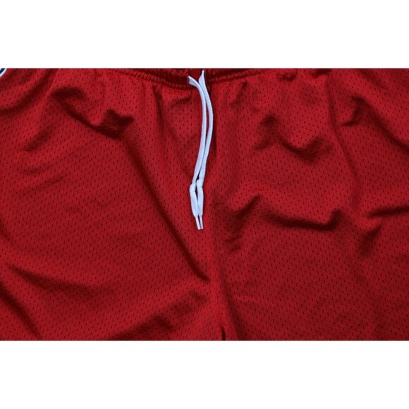 Vintage Y2K Nike Mens Medium Travis Scott Mini Swoosh Above Knee Shorts Red - Picture 3 of 11